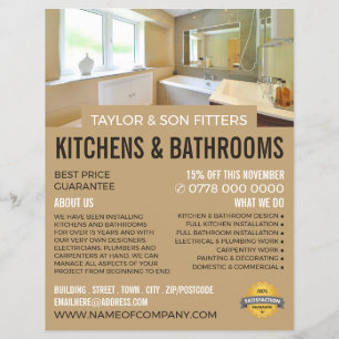 Bathroom Portret, keuken en badkamer Fitter Flyer