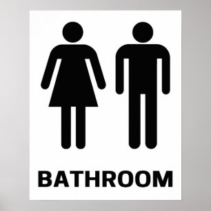 Bathroom Poster Moderne Wall Art