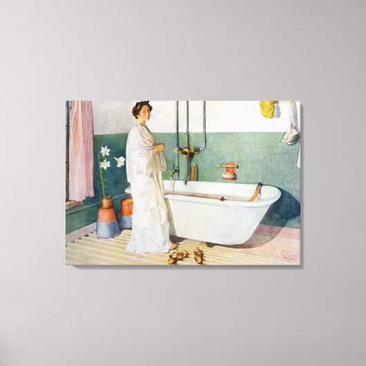Bathroom Scene - Lisbeth, pub in 'Lasst Licht Hin' Canvas Afdruk (Voorkant)