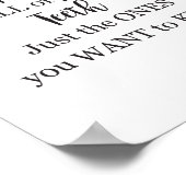 Bathroom Sign Brush your Teeth Poster (Hoek)