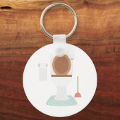 Bathroom Toilet Sleutelhanger (Voorkant)