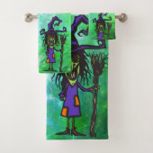 Bathroom Towel Set - Oegly Witch Bad Handdoek (Insitu)
