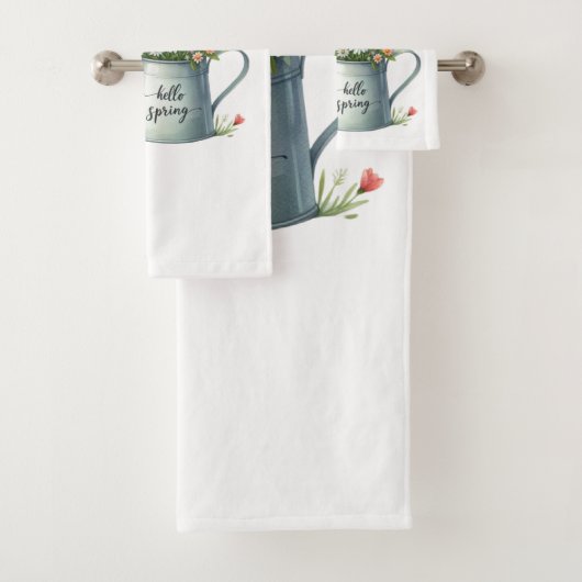 Bathroom Towel Set-Pastel Spring Bath Décor (En situation)