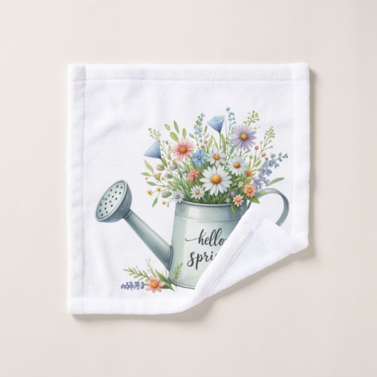 Bathroom Towel Set-Pastel Spring Bath Décor Bad Handdoek (Wasdoekje)