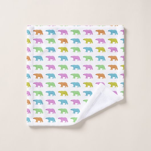 Bathroom Towel Set - Polar Bear Pattern (Gant de toilette)