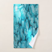 Bathroom Towel Set Turquoise Gemstone Bad Handdoek (Handdoek)