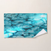Bathroom Towel Set Turquoise Gemstone Bad Handdoek (Handdoek)