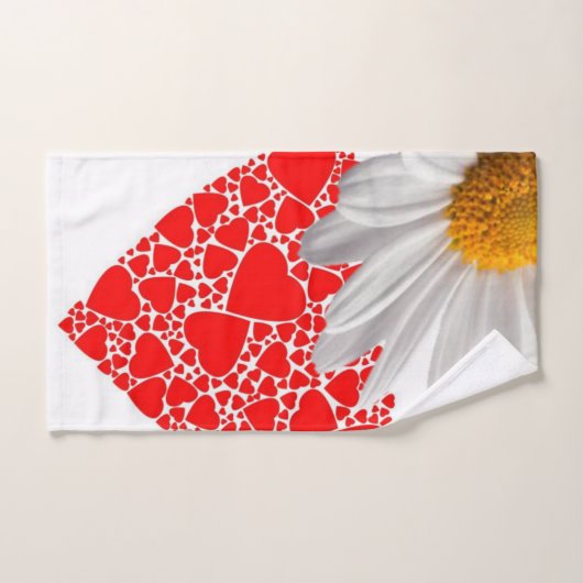 Bathroom Towel Set Valentijnsdag, Daisy Bad Handdoek (Handdoek)