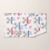 Bathroom Towel Sets Baby Stroller Elephant Pink (Serviette à main)
