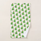 Bathroom Towel Sets Happy St. Patrick's Day Rabbit Bad Handdoek (Handdoek)