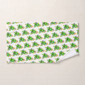 Bathroom Towel Sets Happy St. Patrick's Day Rabbit Bad Handdoek (Handdoek)