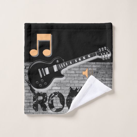 Bathroom Towel sets Rock Music Bad Handdoek (Wasdoekje)