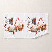 Bathroom Towel Sets Valentine's Day Cooking Hearts (Serviette à main)