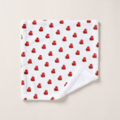 Bathroom Towel Sets Valentine's Day Red Hearts (Gant de toilette)