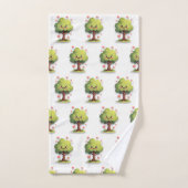 Bathroom Towel Sets Valentine's Day Tree Red Heart (Serviette à main)