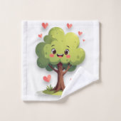 Bathroom Towel Sets Valentine's Day Tree Red Heart (Gant de toilette)