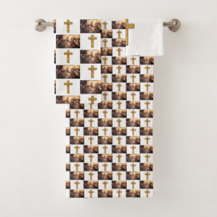 Bathroom Towel stelt Jezus in Bad Handdoek