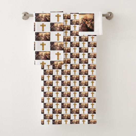 Bathroom Towel stelt Jezus in Bad Handdoek (Insitu)