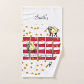 Bathroom Towel stelt Valentijnsdag Sheep Hearts in Bad Handdoek (Handdoek)