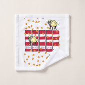 Bathroom Towel stelt Valentijnsdag Sheep Hearts in Bad Handdoek (Wasdoekje)