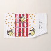 Bathroom Towel stelt Valentijnsdag Sheep Hearts in Bad Handdoek (Handdoek)