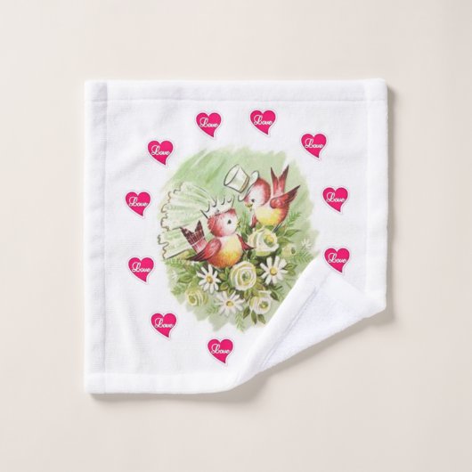 Bathroom Valentijns Vintage van handdoekjes Bad Handdoek (Wasdoekje)