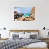 Baths, Virgin Gorda, Britse Maagdeneilanden Canvas Afdruk (Insitu (Slaapkamer))