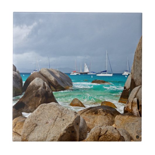 Baths, Virgin Gorda, Britse Maagdeneilanden Tegeltje (Voorkant)