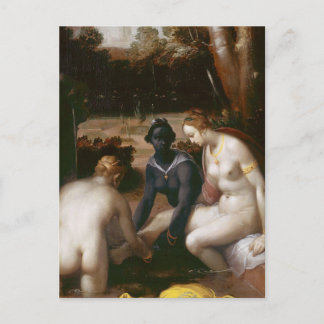 Bathseba bij haar Bath van Cornelis van Haarlem Briefkaart