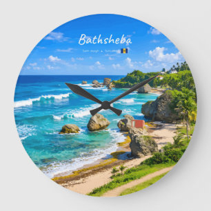 Bathsheba, Barbados - Tropische Kust Grote Klok