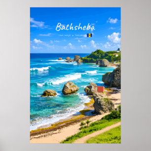 Bathsheba, Barbados - Tropische Kust Poster