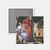 Bathsheba Bathing, c.1575 (olie op canvas) Magneet (Voorkant / Achterkant)