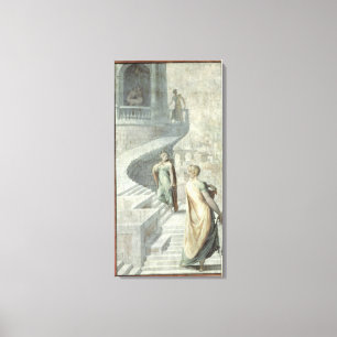 Bathsheba Visiting David, c.1553 Canvas Afdruk