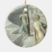 Bathsheba Visiting David, c.1553 Keramisch Ornament (Achterkant)