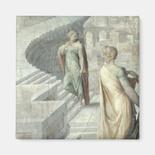 Bathsheba Visiting David, c.1553 Magneet (Voorkant)