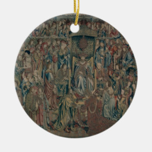 Bathsheba Welcomed at Court, Tapestry of David and Keramisch Ornament