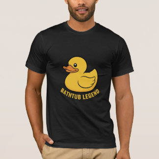 Bathtub Legend – Minimalist Rubber Duck Streetwear T-shirt