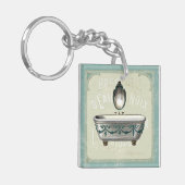  bathtub met spiegelbeeld sleutelhanger (Voorkant Links)