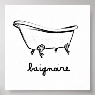 BATHTUB POSTER
