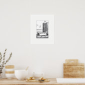  Bathtub Poster (Keuken)