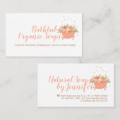 Bathtub Soap Bubble Orange Visitekaartje (Voorkant / Achterkant)