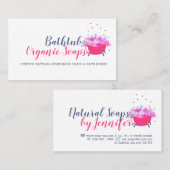 Bathtub Soap Bubble Pink Visitekaartje (Voorkant / Achterkant)