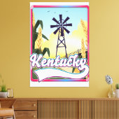 Bathurst Island Canada Reisplattegrond Canvas Afdruk (Insitu (Woonkamer))