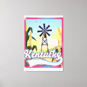 Bathurst Island Canada Reisplattegrond Canvas Afdruk (Voorkant)