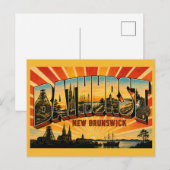 Bathurst New Brunswick Kustmijnstad Briefkaart (Voorkant / Achterkant)