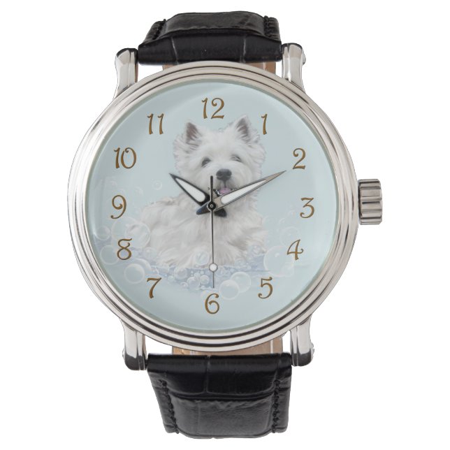BathWestie322d.png Horloge (Voorkant)