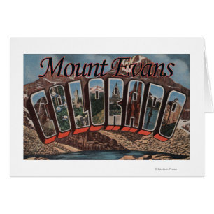 Bâti Evans, le Colorado - grandes scènes de lettre