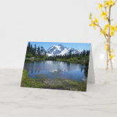 Bâti Shuksan dans la carte de note d'été, vierge (Fleur jaune)