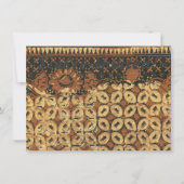 Batik aardse koffieboon Elegant Rustiek Rugged Kaart (Voorkant)