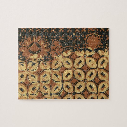 Batik aardse koffieboon Elegant Rustiek Rugged Legpuzzel (Horizontaal)